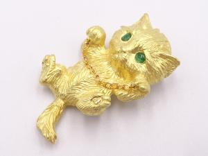K18 エメラルド 0.09ct ペンダントトップ 4.9g